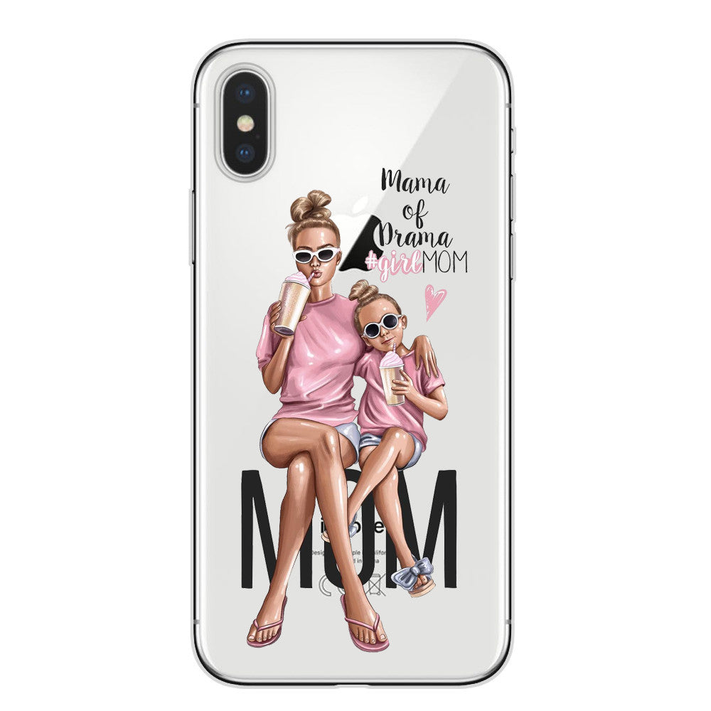 Wholesale Fashion Girl Trendy Mom Family TPU Phone Cases